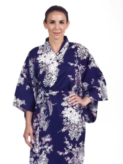 Women's Yukata Kimono - Peony & Geisha -Nippon Life Market kimono yukata femme pivoine geisha 522
