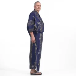 Men’s Yukata Kimono – Kanji -Nippon Life Market kimono yukata homme kanji 856