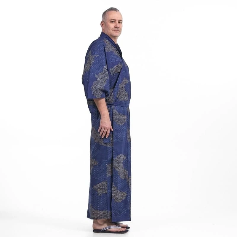 Men’s Yukata Kimono – Kumo 4 Men’s Yukata Kimono – Kumo - Image 4