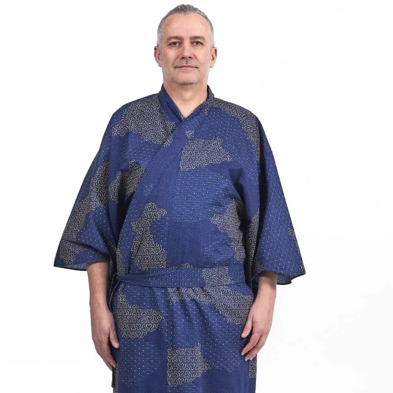 Men’s Yukata Kimono – Kumo 2 Men’s Yukata Kimono – Kumo - Image 2