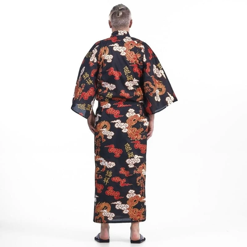 Men’s Yukata Kimono – Ryū & Kumo 5 Men’s Yukata Kimono – Ryū & Kumo - Image 5