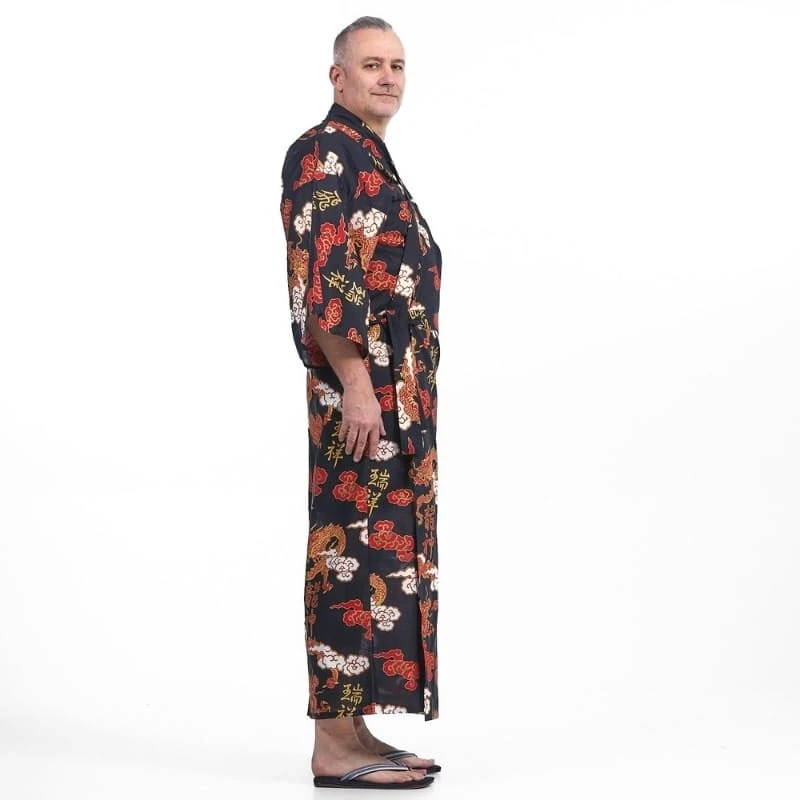 Men’s Yukata Kimono – Ryū & Kumo 4 Men’s Yukata Kimono – Ryū & Kumo - Image 4