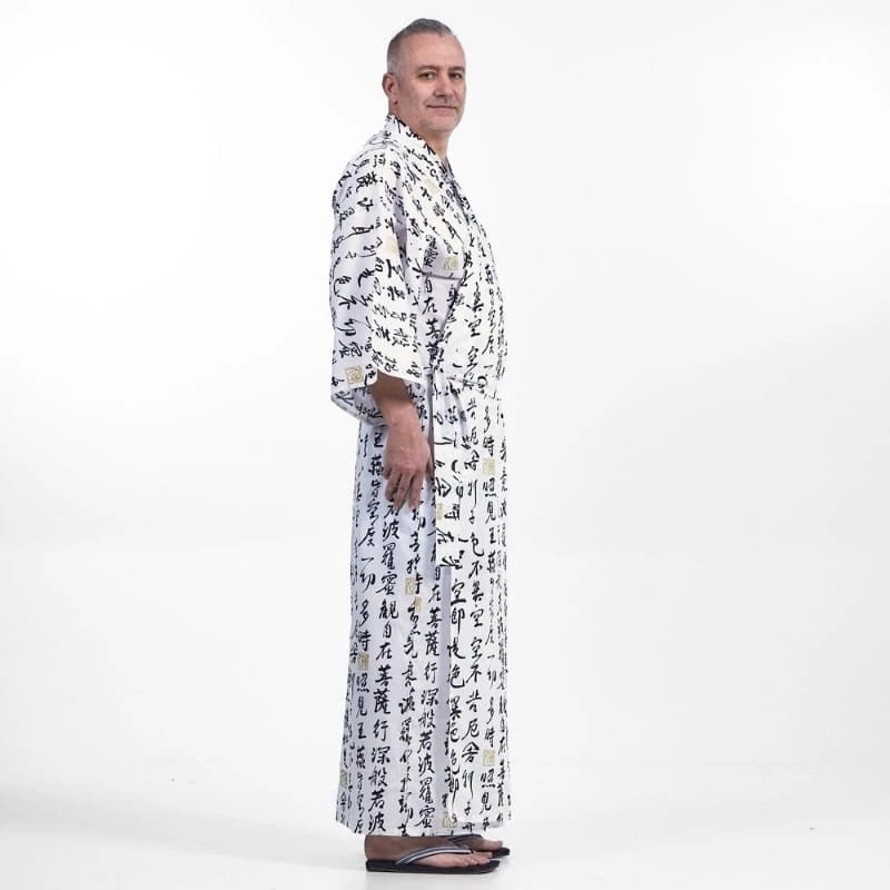 Men’s Yukata Kimono – Hannya Sutra 4 Men’s Yukata Kimono – Hannya Sutra - Image 4