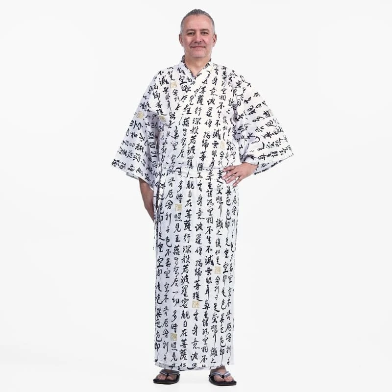 Men’s Yukata Kimono – Hannya Sutra 1 Men’s Yukata Kimono – Hannya Sutra