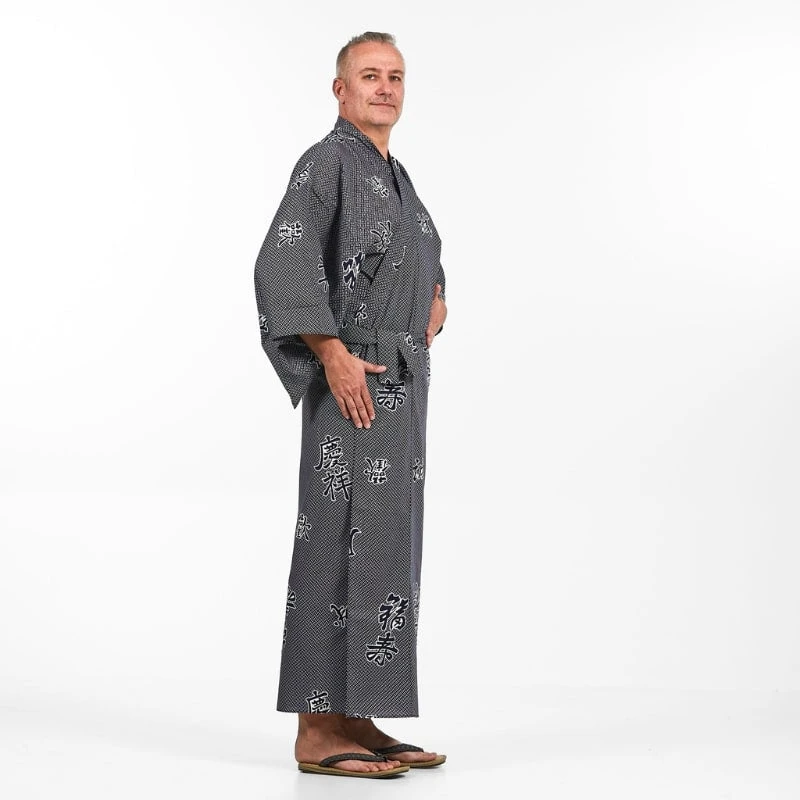 Yukata Kimono Men - Yorokobi 2 Yukata Kimono Men - Yorokobi - Image 2