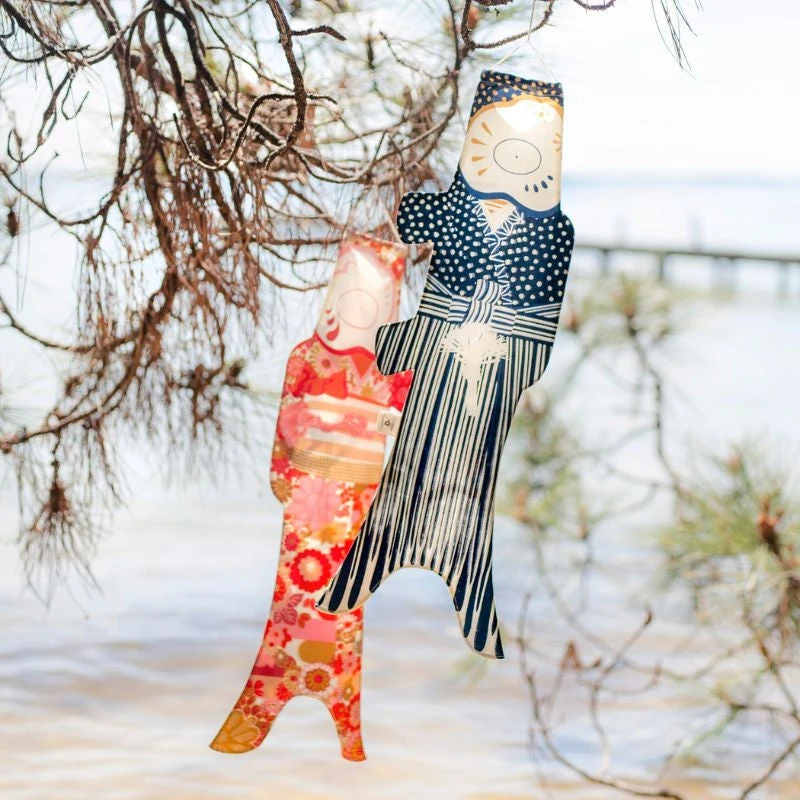 Koinobori Floral Kimono - 28 In 4 Koinobori Floral Kimono - 28 In - Image 4