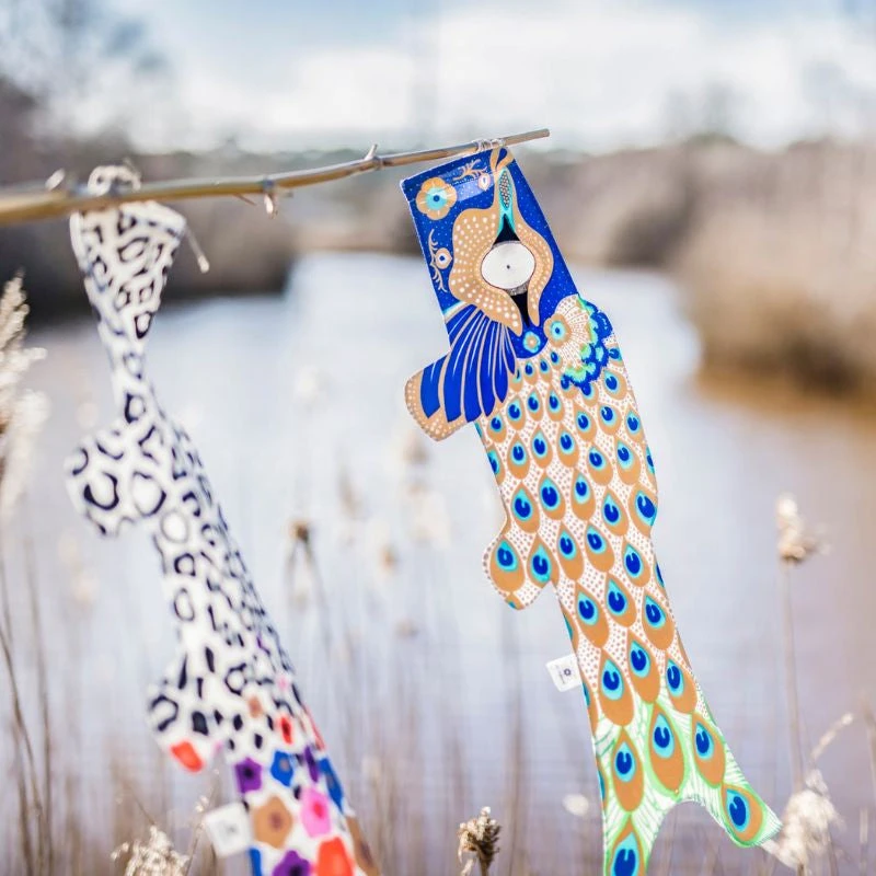 Koinobori Peacock Pattern - 28 In 3 Koinobori Peacock Pattern - 28 In - Image 3