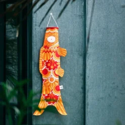 Koinobori Retro Orange - 28 In -Nippon Life Market koinobori orange retro s 145