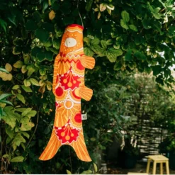 Koinobori Retro Orange - 28 In -Nippon Life Market koinobori orange retro s 508