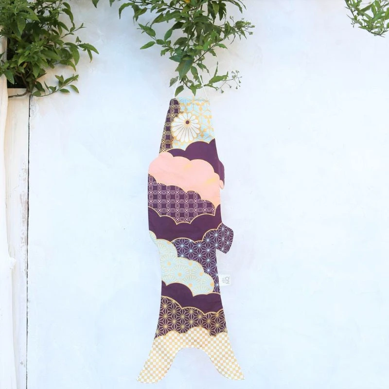 Koinobori Patchwork Plum - 28 In 2 Koinobori Patchwork Plum - 28 In - Image 2