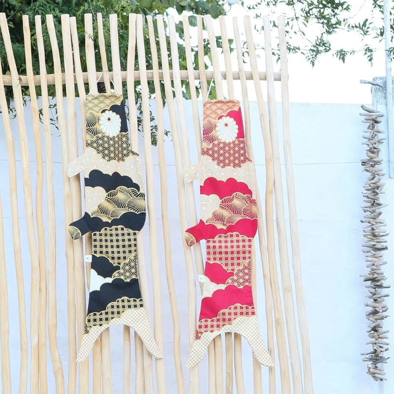 Koinobori Patchwork Red - 39 In 5 Koinobori Patchwork Red - 39 In - Image 5