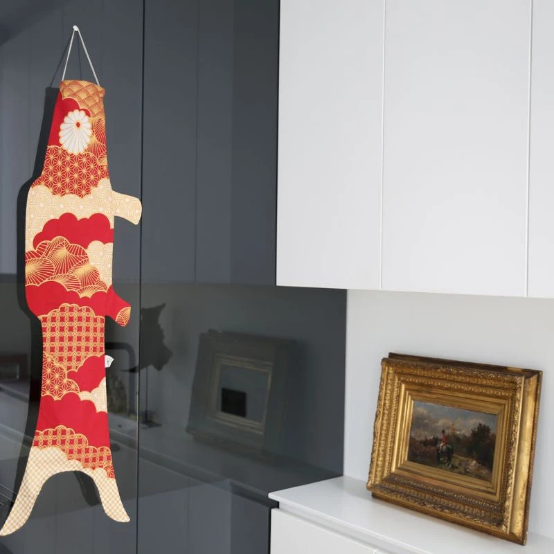 Koinobori Patchwork Red - 39 In 2 Koinobori Patchwork Red - 39 In - Image 2