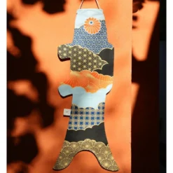 Koinobori Patchwork Fabric - 28 In -Nippon Life Market koinobori tissu patchwork s 252