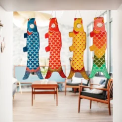 Koinobori Traditional Blue - 28 In -Nippon Life Market koinobori traditionnel bleu s 957