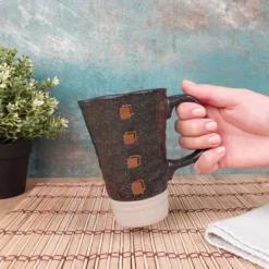 Large Japanese Mug - Black -Nippon Life Market large japanese mug black 311