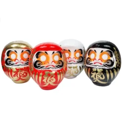 Daruma Doll Set - 4 Pieces 15 Cm (5.9")