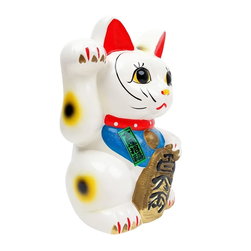 Maneki Neko White Seto - 21 Cm 2 Maneki Neko White Seto - 21 Cm - Image 2