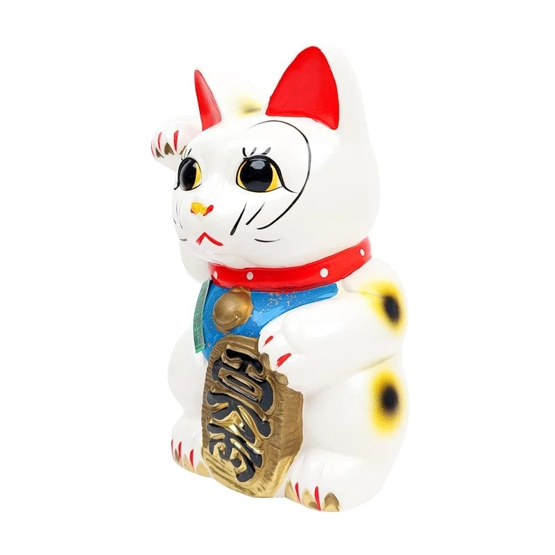 Maneki Neko White Seto - 21 Cm 3 Maneki Neko White Seto - 21 Cm - Image 3