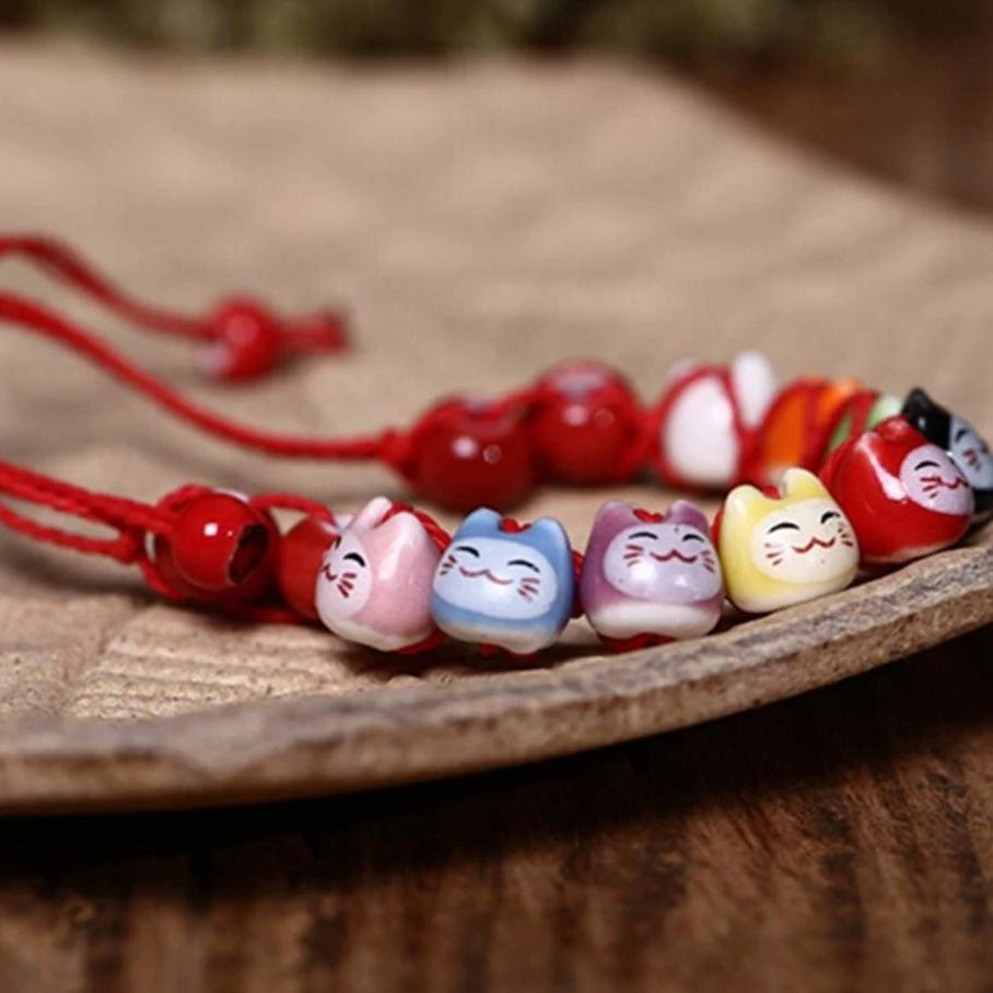 Maneki Neko Lucky Charm Bracelet 1 Maneki Neko Lucky Charm Bracelet
