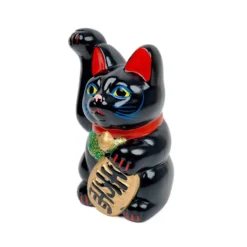 Maneki Neko Black Seto - 13 Cm -Nippon Life Market maneki neko noir seto 13 cm 914
