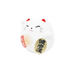 Round Maneki Neko - White 7 Round Maneki Neko - White -Nippon Life Market maneki neko rond blanc 316