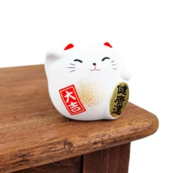 Round Maneki Neko - White 9 Round Maneki Neko - White -Nippon Life Market maneki neko rond blanc 419