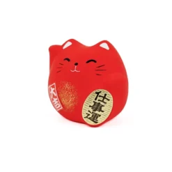 Round Maneki Neko - Red -Nippon Life Market maneki neko rond rouge 159
