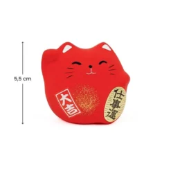 Round Maneki Neko - Red -Nippon Life Market maneki neko rond rouge 949