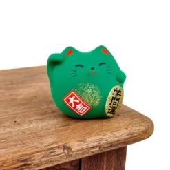 Round Maneki Neko - Green -Nippon Life Market maneki neko rond vert 518