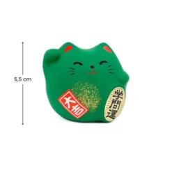 Round Maneki Neko - Green -Nippon Life Market maneki neko rond vert 661