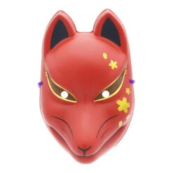 Red Kitsune Fox Mask