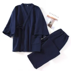Mens Cotton Jinbei -Nippon Life Market mens cotton jinbei navy blue m 624