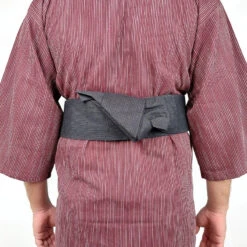 Men's Japanese Obi Style Belt - Aki -Nippon Life Market mens japanese obi style belt aki one size 584