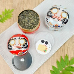 Metal Tea Box - Red Daruma 15 Metal Tea Box - Red Daruma -Nippon Life Market metal tea box red daruma 289