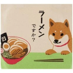 Mini Tote Bag – Ramen & Shiba -Nippon Life Market mini tote bag ramen shiba 521