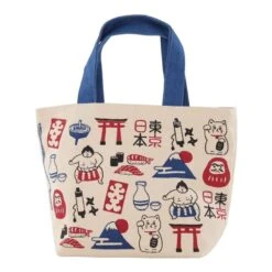 Mini Tote Bag – Japanese Symbols