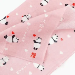 Japanese Handkerchief - Panda -Nippon Life Market mouchoir tissu japonais panda 240