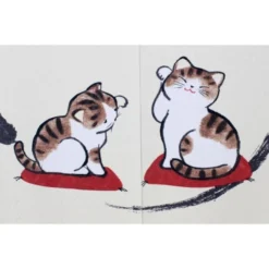 Noren Curtain Zen Cat -Nippon Life Market noren curtain zen cat 408