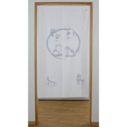 Noren Curtain Zen Cat -Nippon Life Market noren curtain zen cat 514