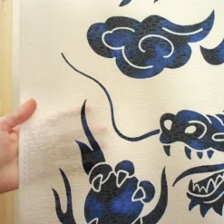 Japanese Noren Dragon -Nippon Life Market noren dragon japonais 976