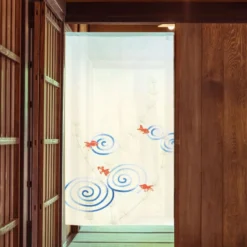 Japanese Noren - Kingyo 10 Japanese Noren - Kingyo -Nippon Life Market noren japonais kingyo 85 x 150 cm 190