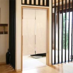 Noren Curtain - Natural Linen -Nippon Life Market noren japonais lin naturel 85 x 150 cm 602