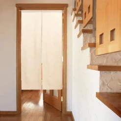 Noren Curtain - Natural Linen -Nippon Life Market noren japonais lin naturel 85 x 150 cm 775