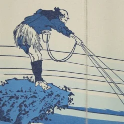 Noren Door Curtain - Mount Fuji Blue -Nippon Life Market noren japonais mont fuji bleu 85 x 150 cm 717