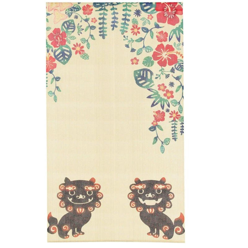 Noren Curtain - Shisa 1 Noren Curtain - Shisa