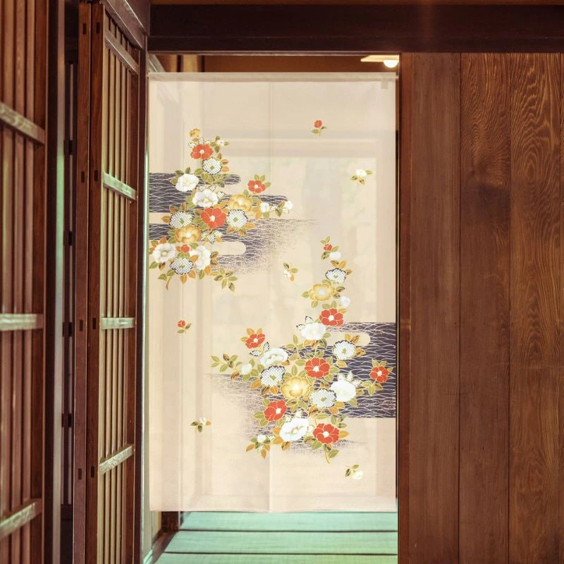Noren Curtain - Tsubaki 3 Noren Curtain - Tsubaki - Image 3