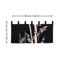Short Noren Curtain - Bamboo -Nippon Life Market noren 3 min