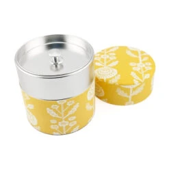 Small Tin Tea Caddy - Kiku -Nippon Life Market petite boite a the japonaise kiku 440