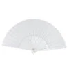 Plain White Japanese Fan