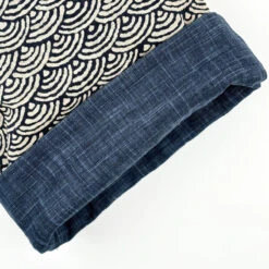 Japanese Fabric Pouch - Seigaiha -Nippon Life Market pochette tissu japonais seigaiha 985